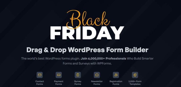 WPForms Black Friday deal