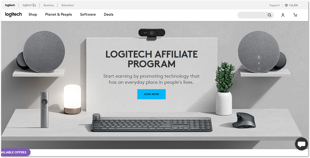 Logitech affiliate program