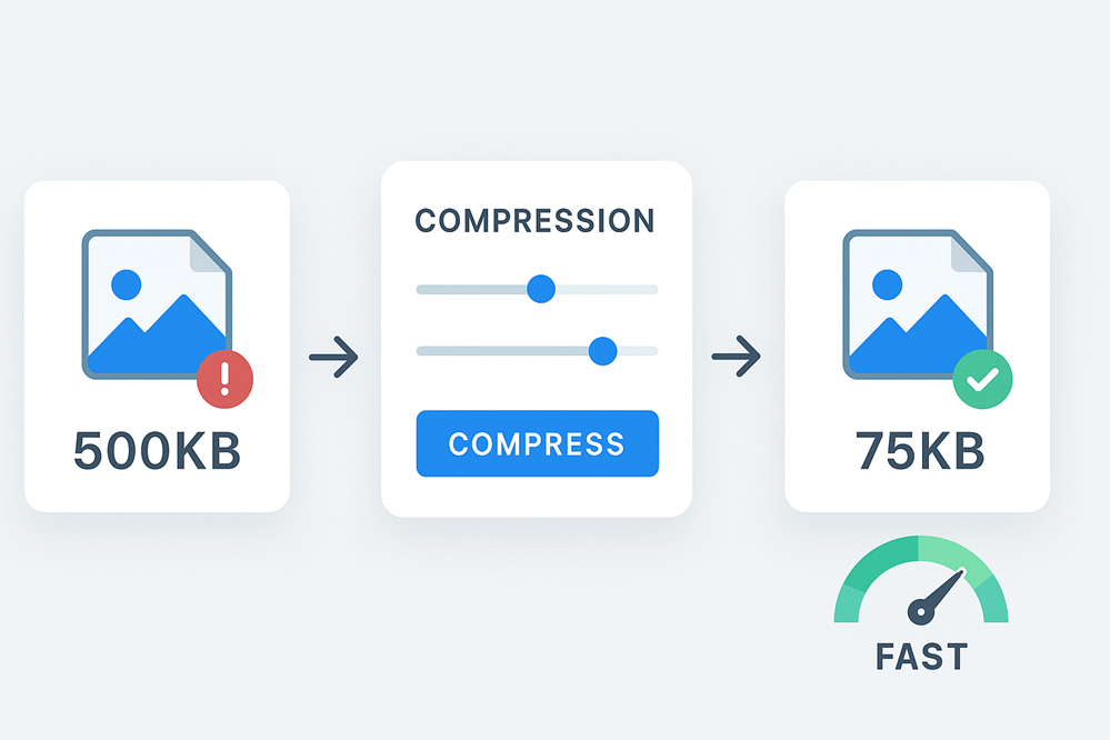 Step-by-step image optimization process for faster loading