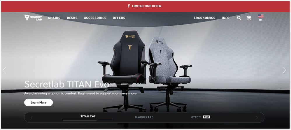 Secret Lab website