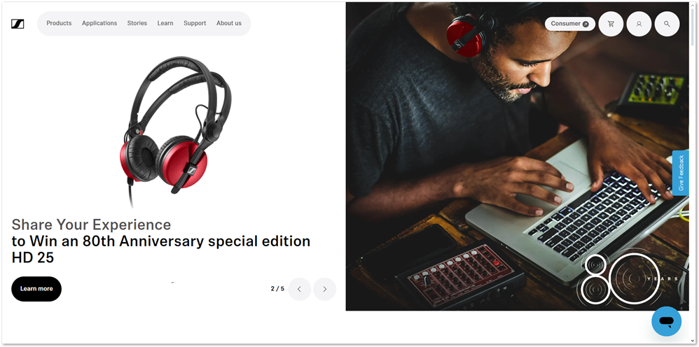 Sennheiser website