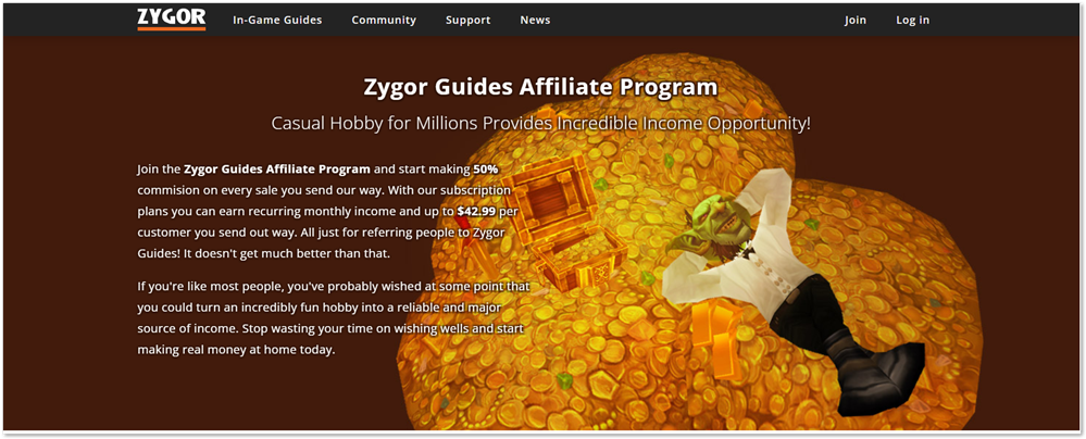 Zygor Guides affiliate program