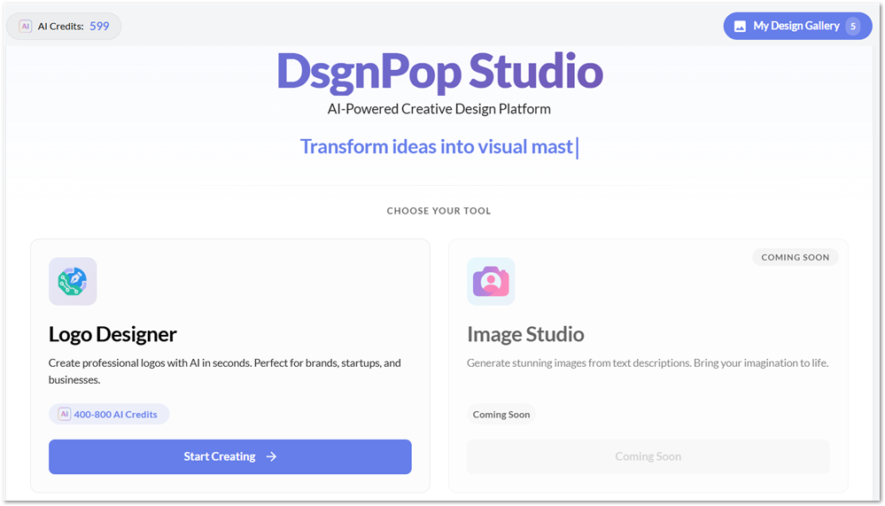DsgnPop Studio AI image tool at Wealthy Affiliate 
