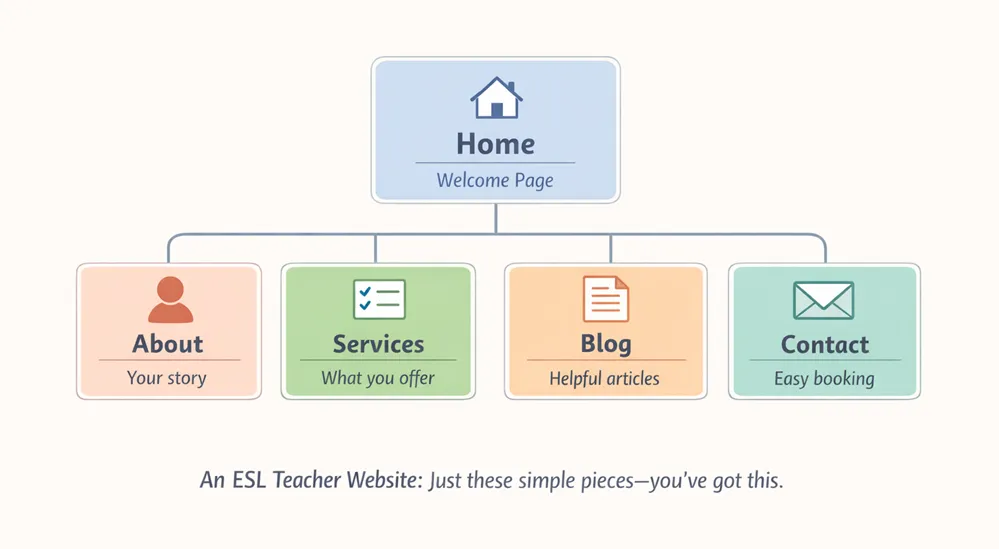 ESL Website structure guide