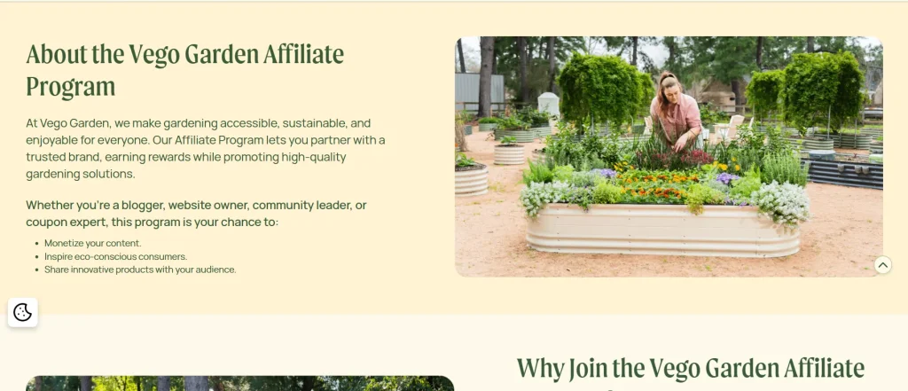 Vego Garden affiliate program