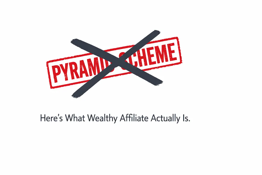 Is Wealthy Affiliate a pyramid scheme? Feature banner.