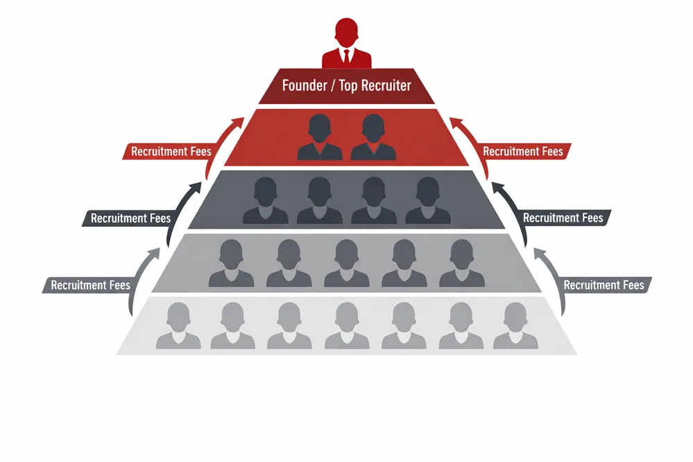 Is Wealthy Affiliate a pyramid scheme like this one?