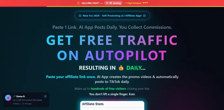 The Automatic Affiliate Billy Darr sales page